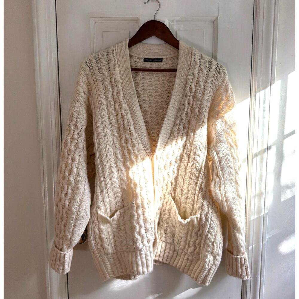 Brandy Mellville Stripped Cotton Sweater